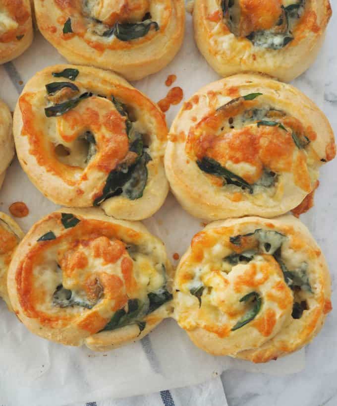 Spinach and Cheese Scrolls