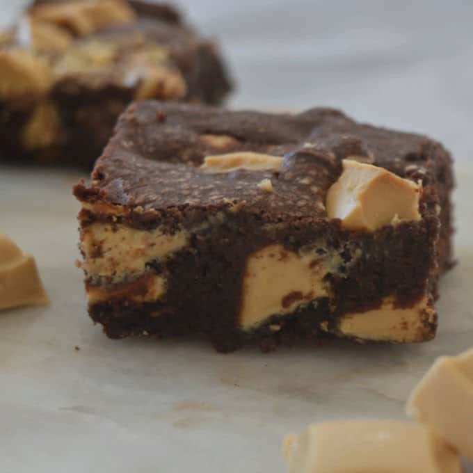 Chocolate Caramilk Brownies