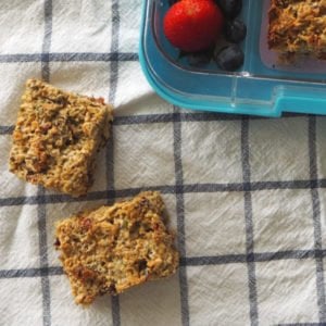 Seedy Muesli Slice Recipe. Both Regular and Thermomix instructions included.