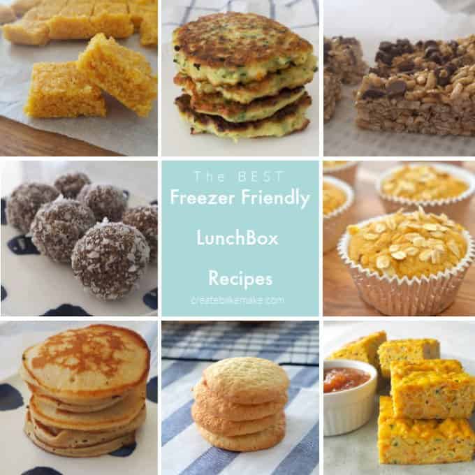 All 20 of these lunchbox snacks are freezer friendly and can also be made using a Thermomix. #thermomix #lunchbox #lunchboxrecipes #kidsfood
