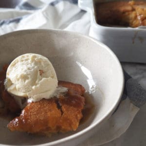 This Easy Self Saucing Butterscotch Pudding Recipe is the ultimate comfort dessert! Both regular and Thermomix instructions are included