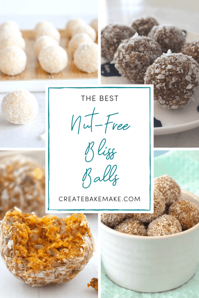 This collection is some of my most favourite varieties of nut free bliss balls.