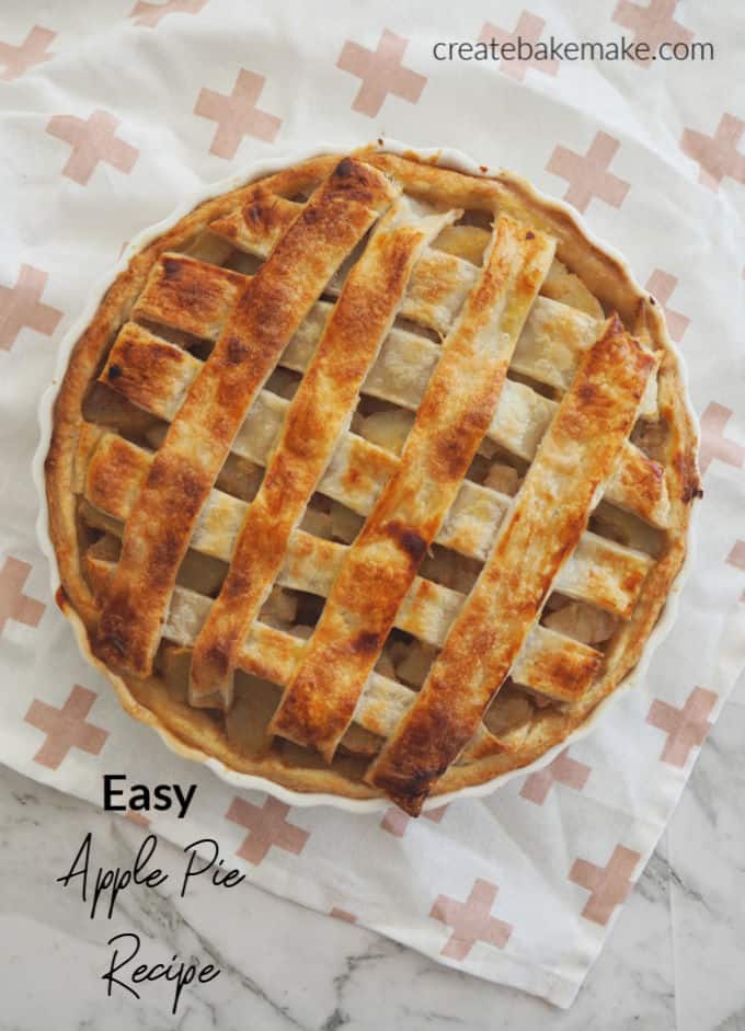Easy Apple Pie Recipe. Both regular and Thermomix instructions included.