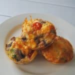 Egg and Vegetable Muffins top view