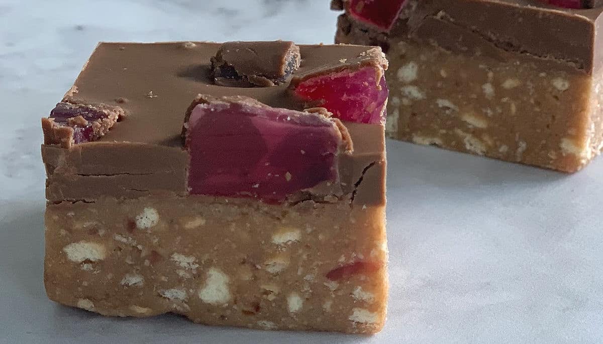 Turkish Delight Slice Easy No Bake Slice Recipe Create