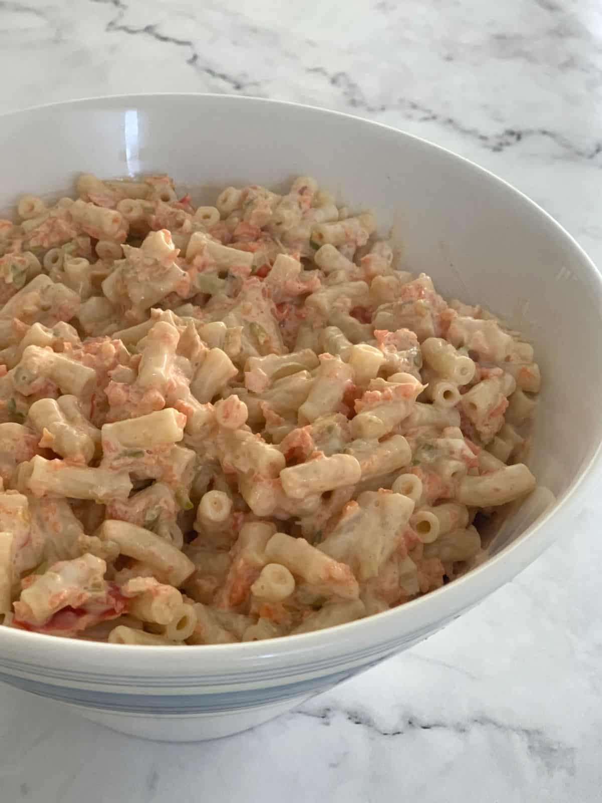 The Best Creamy Pasta Salad Just Like The One From The Supermarket Create Bake Make