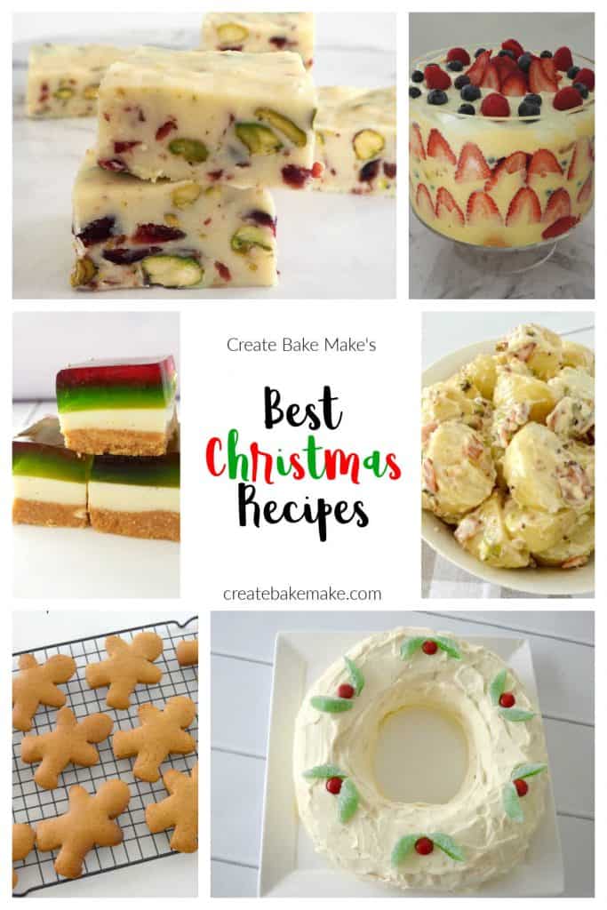 Collage of Christmas Recipes