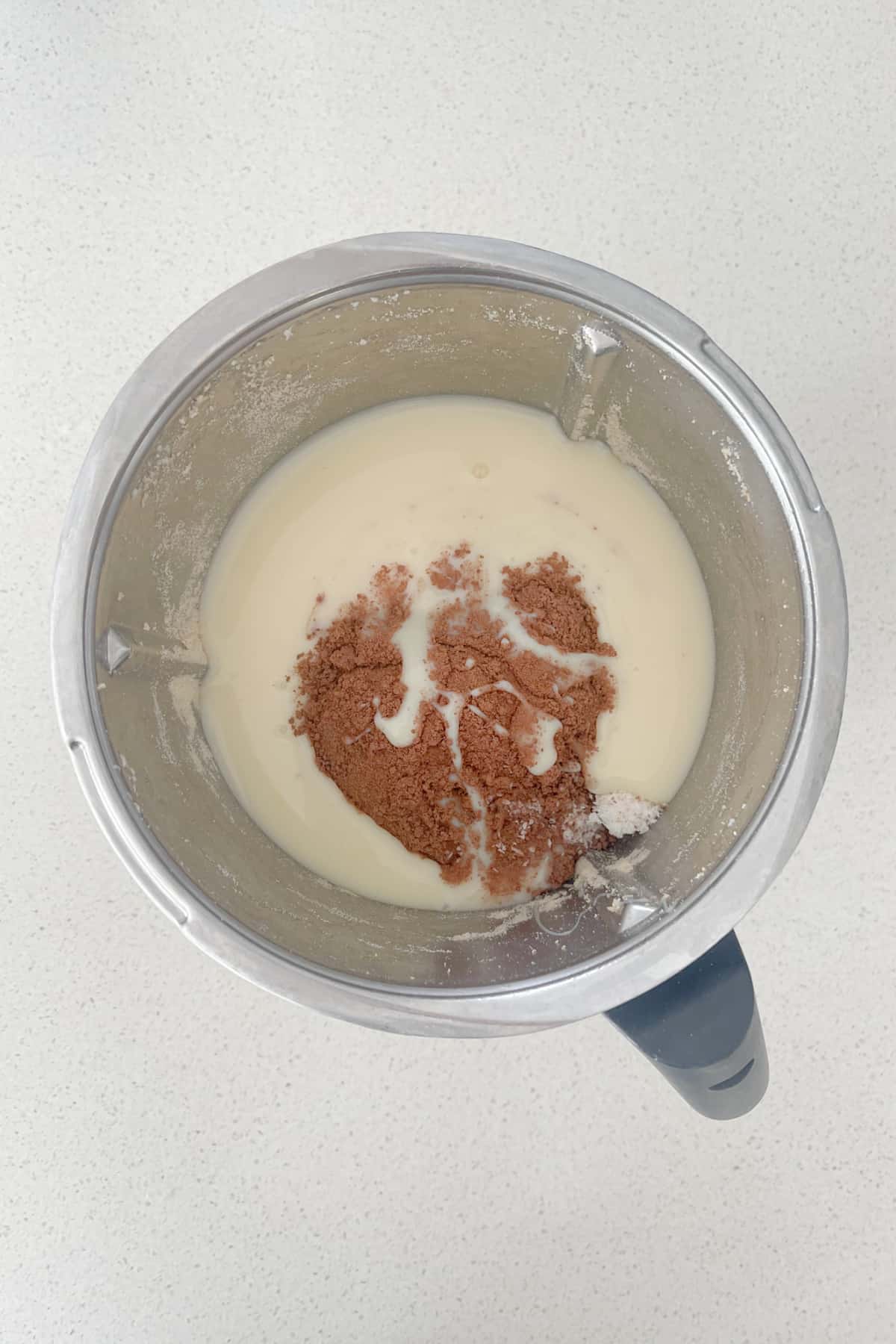 Milo Ball ingredients in a thermomix bowl before being combined.