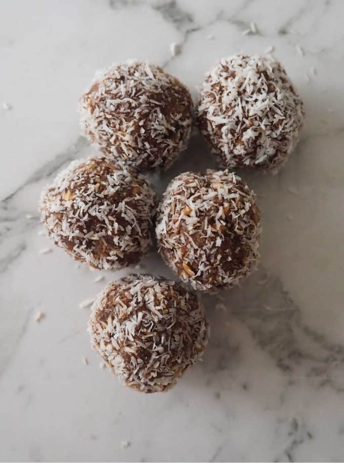 Protein Balls with Dates Easy Snack Recipe Create Bake Make