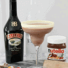 Chocolate Easter Cocktail in martini glass