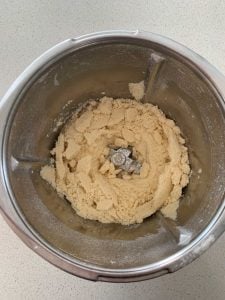 Scroll dough in Thermomix bowl