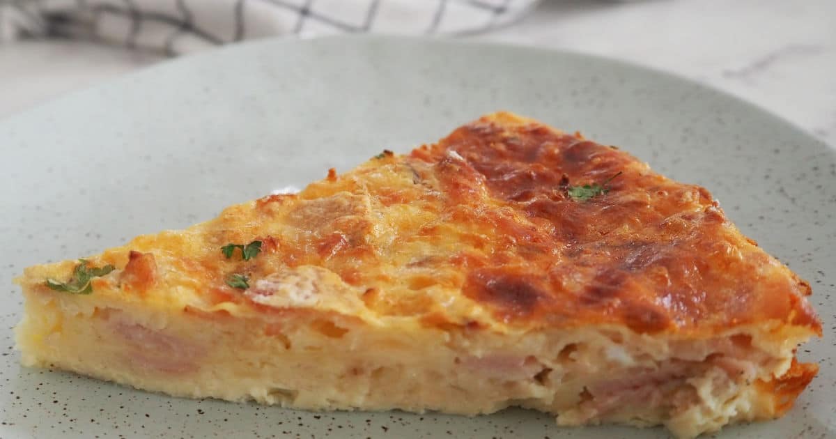 Egg and Bacon Impossible Pie - Create Bake Make
