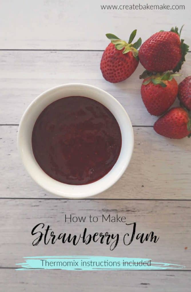 Strawberry Jam in a white pot