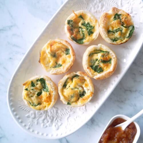 Spinach and Feta Mini Quiche - Create Bake Make