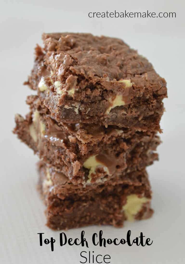 Top Deck Chocolate Slice Create Bake Make