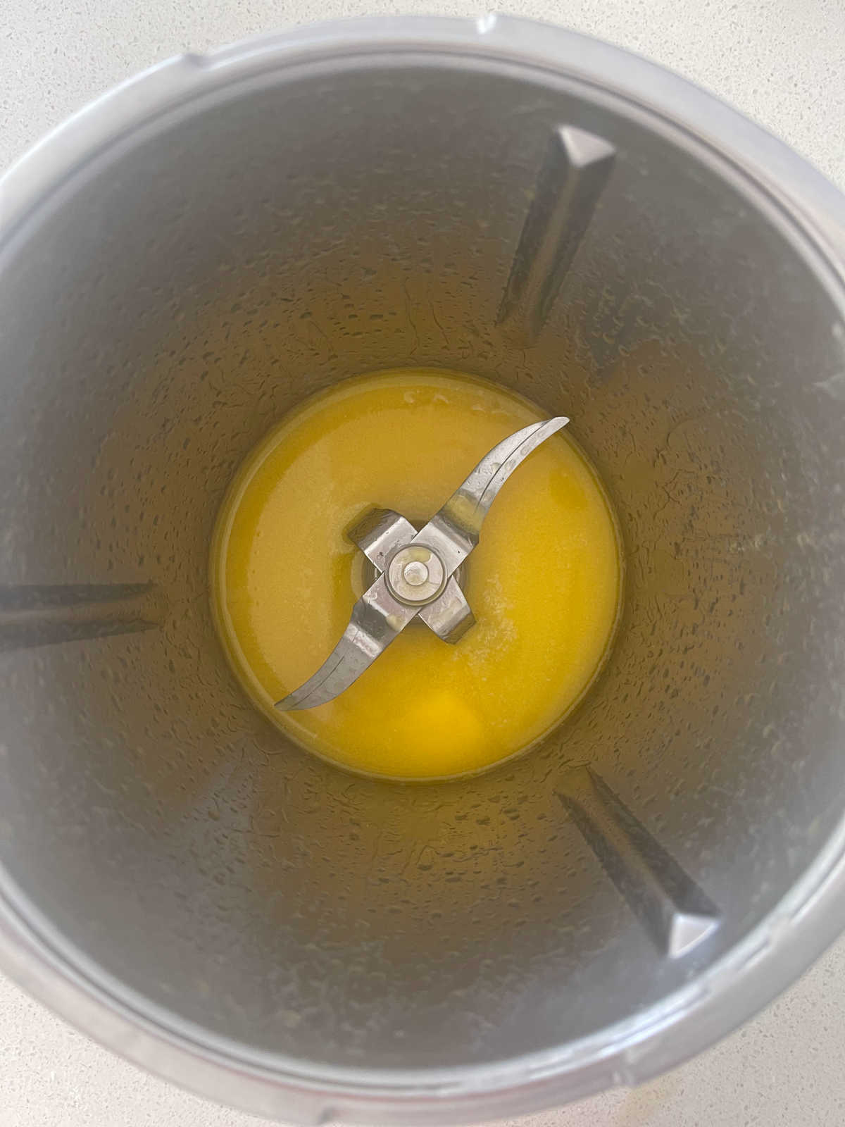 melted butter in a Thermomix bowl.