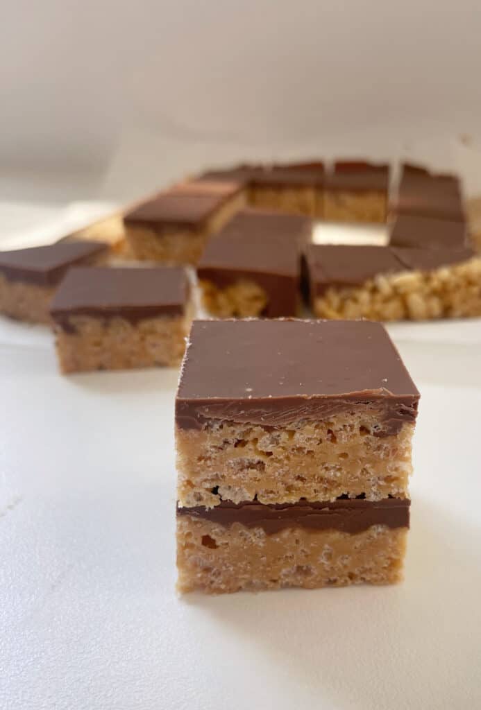Peanut Butter Rice Bubble Slice Create Bake Make