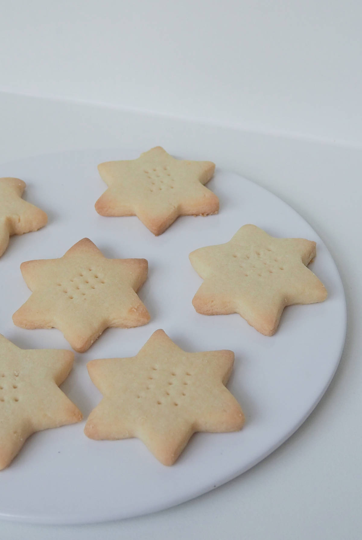 Shortbread made in a Thermomix and cut into stars.