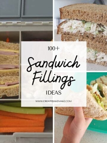 Collate of sandwich fillings.